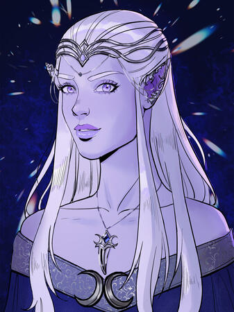 Cel Shaded portrait commission